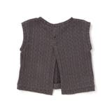 タータンチェックワンピース+ケーブルジャガードベストセット | Noeil aime BeBe | 詳細画像14