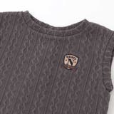 タータンチェックワンピース+ケーブルジャガードベストセット | Noeil aime BeBe | 詳細画像15