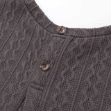 タータンチェックワンピース+ケーブルジャガードベストセット | Noeil aime BeBe | 詳細画像16