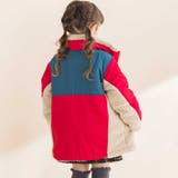 タフタｘボア異素材配色マウンテンパーカー(90~130cm) | Noeil aime BeBe | 詳細画像6 