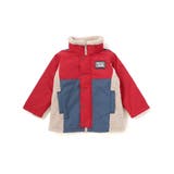 タフタｘボア異素材配色マウンテンパーカー(90~130cm) | Noeil aime BeBe | 詳細画像7 