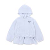 リップルストライプペプラム/フード取り外しジャケット(90~130cm) | Noeil aime BeBe | 詳細画像11 