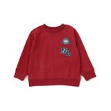 レッド | インレイワッペン付きトレーナー(80~130cm) | Noeil aime BeBe