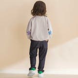 星エルボーパッチ付きロゴ入りインレイトレーナー(80~130cm) | Noeil aime BeBe | 詳細画像3 