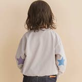 星エルボーパッチ付きロゴ入りインレイトレーナー(80~130cm) | Noeil aime BeBe | 詳細画像4 