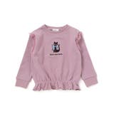 TC裏毛ネコ刺しゅうチュール付きトレーナー(80~130cm) | Noeil aime BeBe | 詳細画像4 