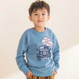 TC裏毛車パッチ刺しゅうトレーナー(80~130cm) | Noeil aime BeBe | 詳細画像1 