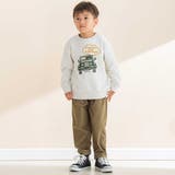 TC裏毛車パッチ刺しゅうトレーナー(80~130cm) | Noeil aime BeBe | 詳細画像4 