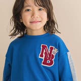 杢裏毛ロゴワッペン付きトレーナー(80~130cm) | Noeil aime BeBe | 詳細画像4 