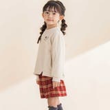 ラメ裏毛チュール袖トレーナー(80~130cm) | Noeil aime BeBe | 詳細画像3