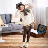 【お揃い】ケーブルボアｘタータンチェックトレーナー(80~130cm) | Noeil aime BeBe | 詳細画像10 