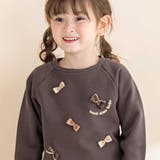 裏毛起毛リボン付きトレーナー(80~130cm) | Noeil aime BeBe | 詳細画像5