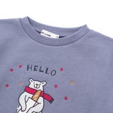 裏毛起毛クマプリントトレーナー(80~130cm) | Noeil aime BeBe | 詳細画像10