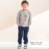 裏毛起毛クマプリントトレーナー(80~130cm) | Noeil aime BeBe | 詳細画像2