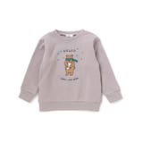 裏毛起毛クマプリントトレーナー(80~130cm) | Noeil aime BeBe | 詳細画像6