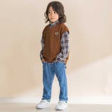 【お揃い】デニムニットクライミングロングパンツ(80~130cm) | Noeil aime BeBe | 詳細画像4 