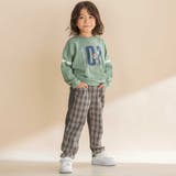 タータンチェックｘインレイ切り替えパンツ(80~130cm) | Noeil aime BeBe | 詳細画像3 