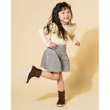 ギンガムチェック 柄 ニットジャガード ショートパンツ (80~130cm) | Noeil aime BeBe | 詳細画像3