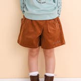 キャメル | ストレッチコールラップキュロットパンツ(90~130cm) | Noeil aime BeBe