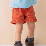 オレンジ | コールテンフリルショートパンツ(90~130cm) | Noeil aime BeBe