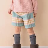 モッサチェックキュロットスカート(90~130cm) | Noeil aime BeBe | 詳細画像1 