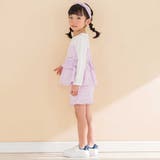 【お揃い】ワッシャーチェック裾フリルパンツ(90~130cm) | Noeil aime BeBe | 詳細画像4 