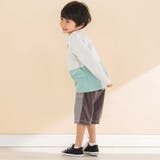 ストライプｘ天竺ハーフパンツ(80~130cm) | Noeil aime BeBe | 詳細画像7 