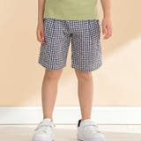 チェックタック入りハーフパンツ(80~130cm) | Noeil aime BeBe | 詳細画像1
