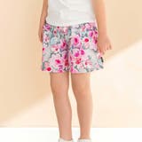 【お揃い】花柄チェックポケットフリルキュロット(90~130cm) | Noeil aime BeBe | 詳細画像1 