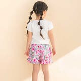 【お揃い】花柄チェックポケットフリルキュロット(90~130cm) | Noeil aime BeBe | 詳細画像3 