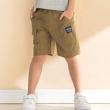 ベージュ系 | ストレッチリップストップ切り替えショートパンツ(90~130cm) | Noeil aime BeBe