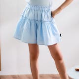 ブルー | 【お揃い】ドットドビーティアードキュロット(90~130cm) | Noeil aime BeBe