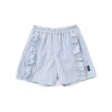 【お揃い】チェック柄ボーダー柄フリル付きショートパンツ(90~130cm) | Noeil aime BeBe | 詳細画像10
