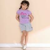 【お揃い】チェック柄ボーダー柄フリル付きショートパンツ(90~130cm) | Noeil aime BeBe | 詳細画像5