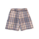 【お揃い】チェック柄ボーダー柄フリル付きショートパンツ(90~130cm) | Noeil aime BeBe | 詳細画像9