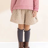 ベージュ | 【お揃い】花柄ふくれJQキュロットパンツ(90~130cm) | Noeil aime BeBe