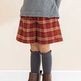【お揃い】チェック柄キュロット(80~130cm) | Noeil aime BeBe | 詳細画像1 