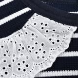 フラットカラーボーダーブラウスTシャツ(80~130cm) | Noeil aime BeBe | 詳細画像11 