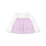 キャミ重ね着風刺しゅうTシャツ(80~130cm) | Noeil aime BeBe | 詳細画像13 