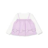 キャミ重ね着風刺しゅうTシャツ(80~130cm) | Noeil aime BeBe | 詳細画像14 