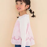 キャミ重ね着風刺しゅうTシャツ(80~130cm) | Noeil aime BeBe | 詳細画像3 