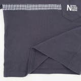 【お揃い】天竺ギンガムJQ切り替えTシャツ(80~130cm) | Noeil aime BeBe | 詳細画像10 