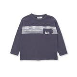 【お揃い】天竺ギンガムJQ切り替えTシャツ(80~130cm) | Noeil aime BeBe | 詳細画像6 