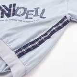 天竺チェックロゴ長袖Tシャツ(80~130cm) | Noeil aime BeBe | 詳細画像14 