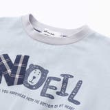 天竺チェックロゴ長袖Tシャツ(80~130cm) | Noeil aime BeBe | 詳細画像8 