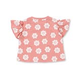 【お揃い】花柄プリント天竺半袖Tシャツ(80~130cm) | Noeil aime BeBe | 詳細画像15 