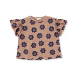 【お揃い】花柄プリント天竺半袖Tシャツ(80~130cm) | Noeil aime BeBe | 詳細画像8 