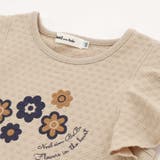 フレアスリーブお花プリント半袖Tシャツ(80~130cm) | Noeil aime BeBe | 詳細画像12 