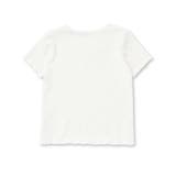 チュールキャミソール重ね着フライス半袖Tシャツセット(90~130cm) | Noeil aime BeBe | 詳細画像8