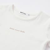 チュールキャミソール重ね着フライス半袖Tシャツセット(90~130cm) | Noeil aime BeBe | 詳細画像9